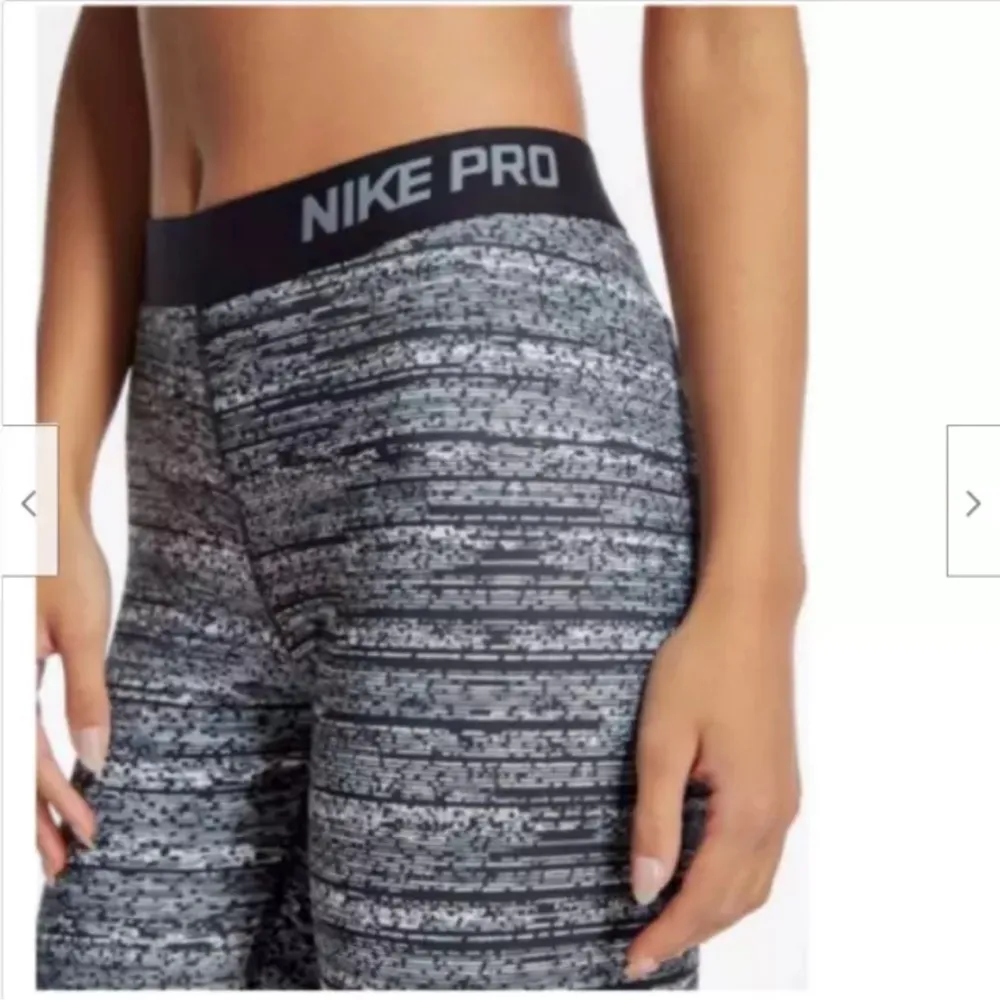 Nike Pro Hyperwarm Training Tight Leggings Purple Static Running Size Medium - Image 9