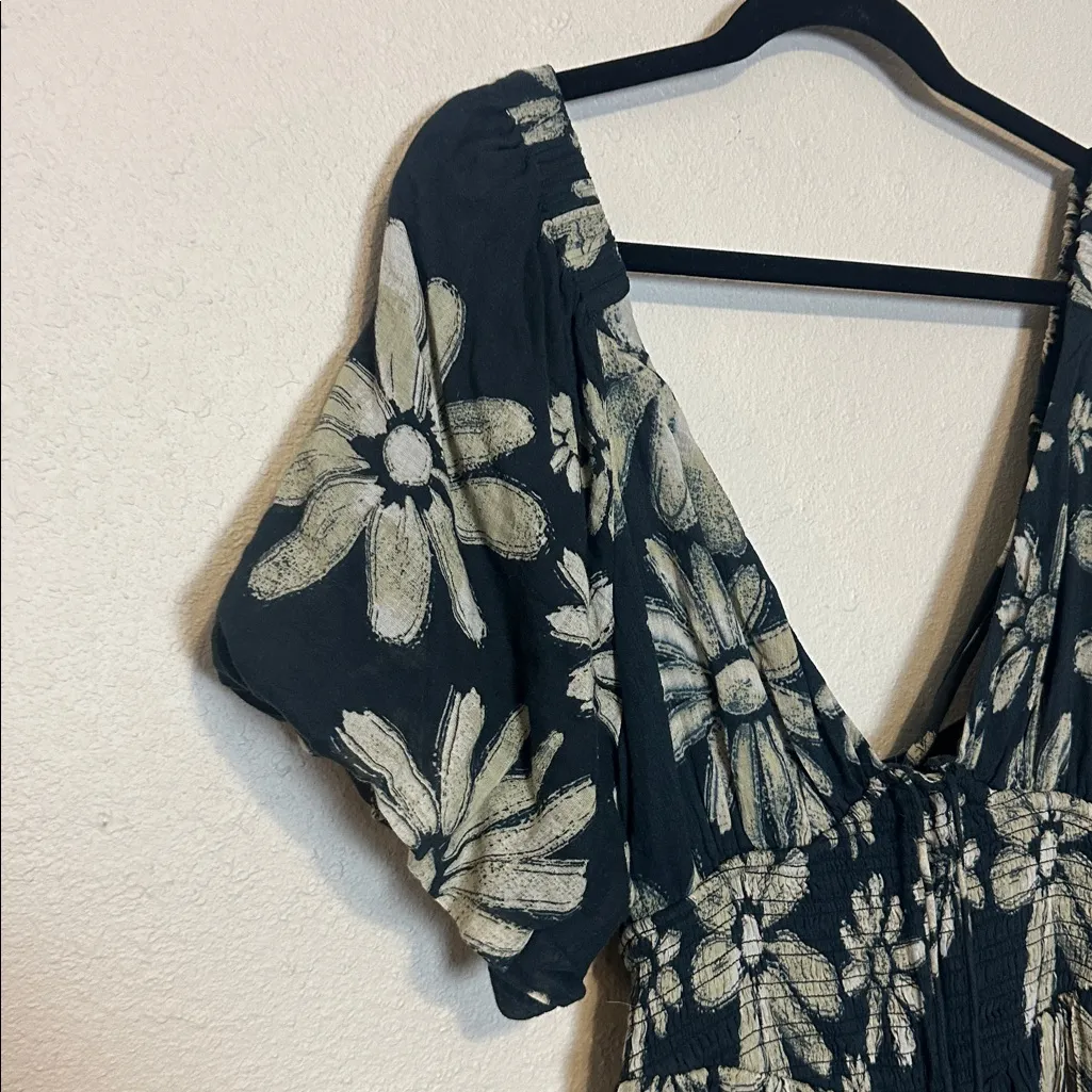 FREE PEOPLE Women's Perfect Day Printed Dress Size Medium In Black - Image 5