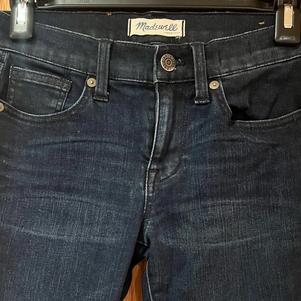 Madewell Skinny Skinny‎ On-Trend Zipper Hem Edgewater Wash Ankle Jeans Size 24 - Image 8