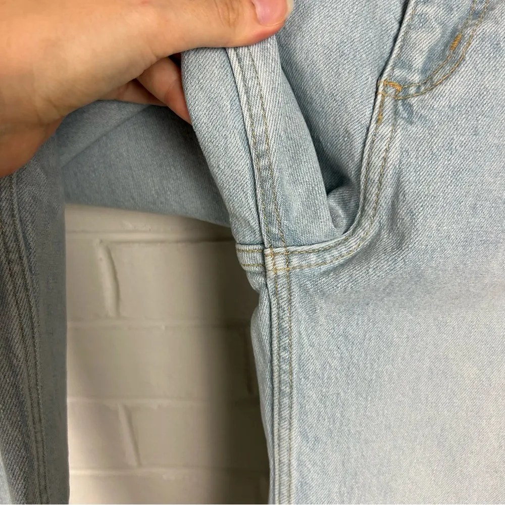 Zara Classic Straight Leg Distressed Jeans Size 4 - Image 7