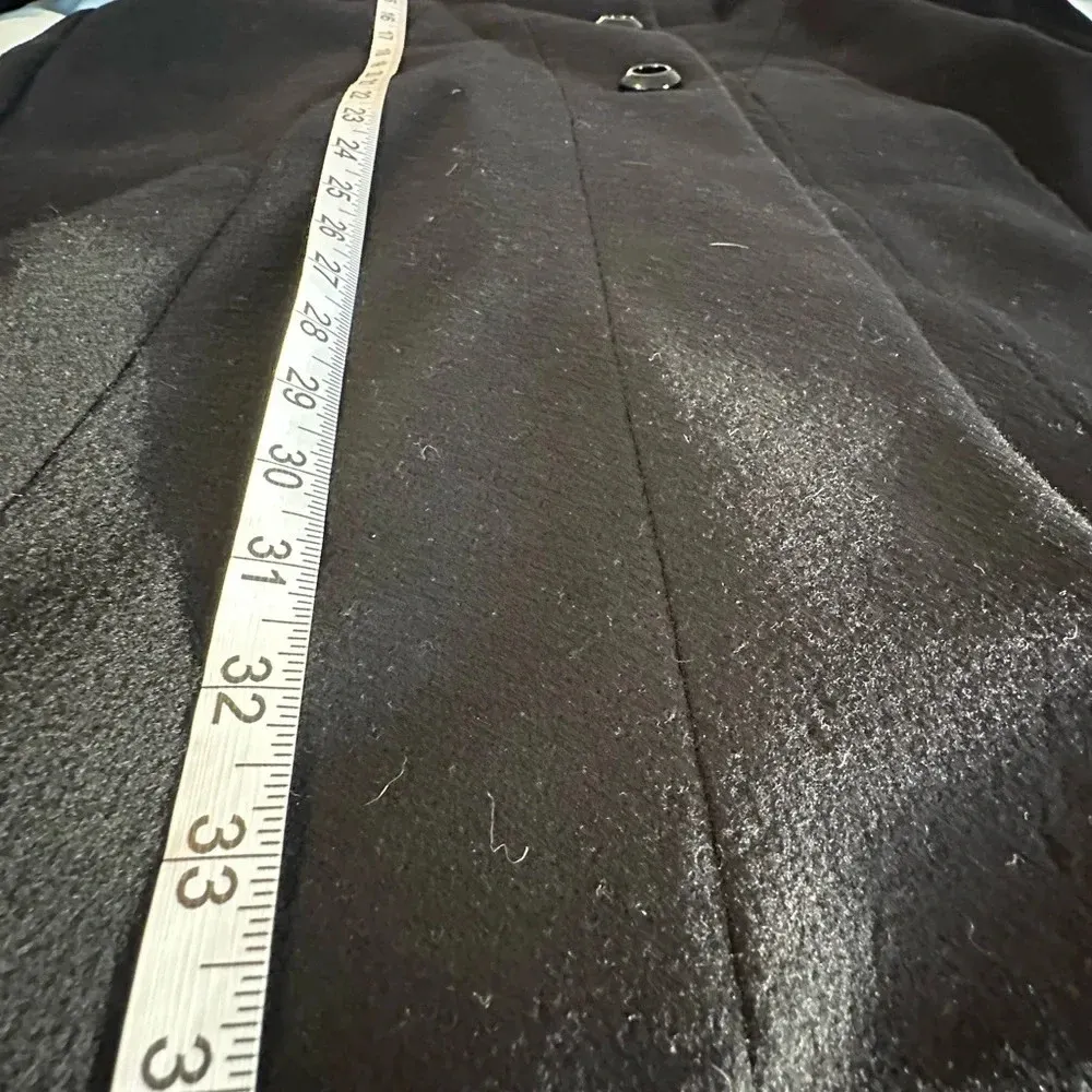 George Simonton Studio Designer Black Wool Peacoat. Sz: 10 Petite. Size 10P - Image 11