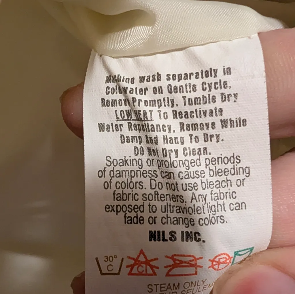 Nils Skiwear Ivory Hooded Anorak Jacket Size 6 Lightweight Windbreaker Casual White - Image 10