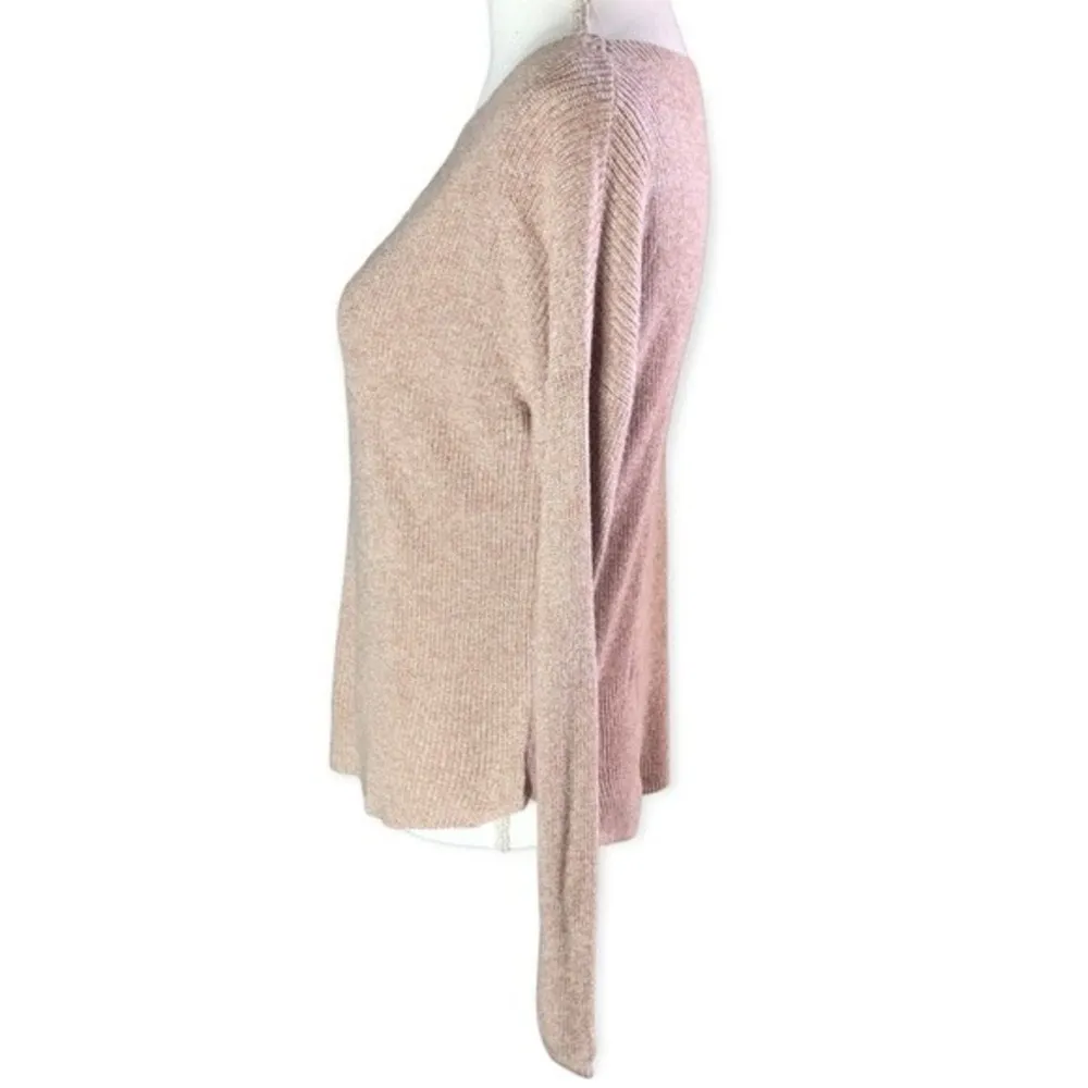 Express Round Neck Ribbed Knit Long Sleeve Pullover Sweater - Image 58