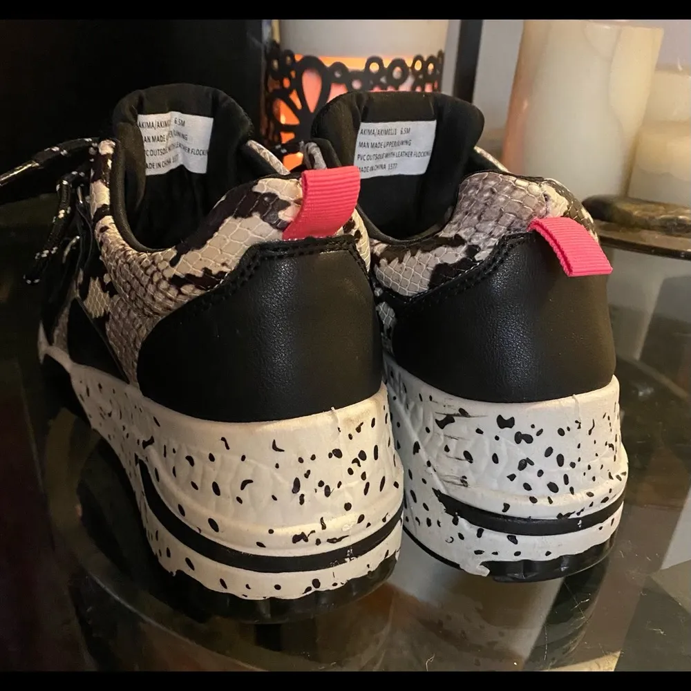 Madden Girl Akima Snake Skin Print Sneakers | Athletic Shoes - Image 3