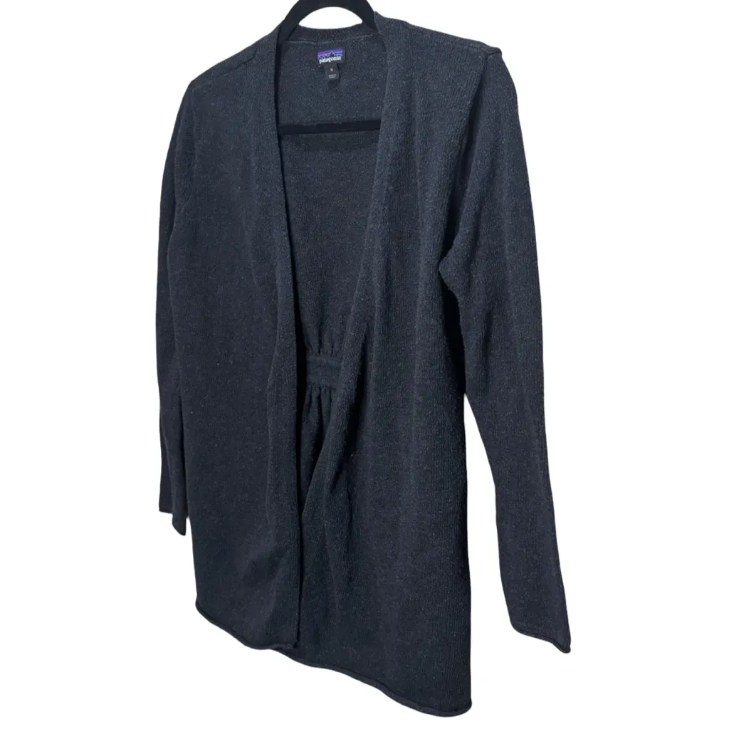 Patagonia Loislee Wrap Open Cardigan Sweater - Charcoal M - Image 3