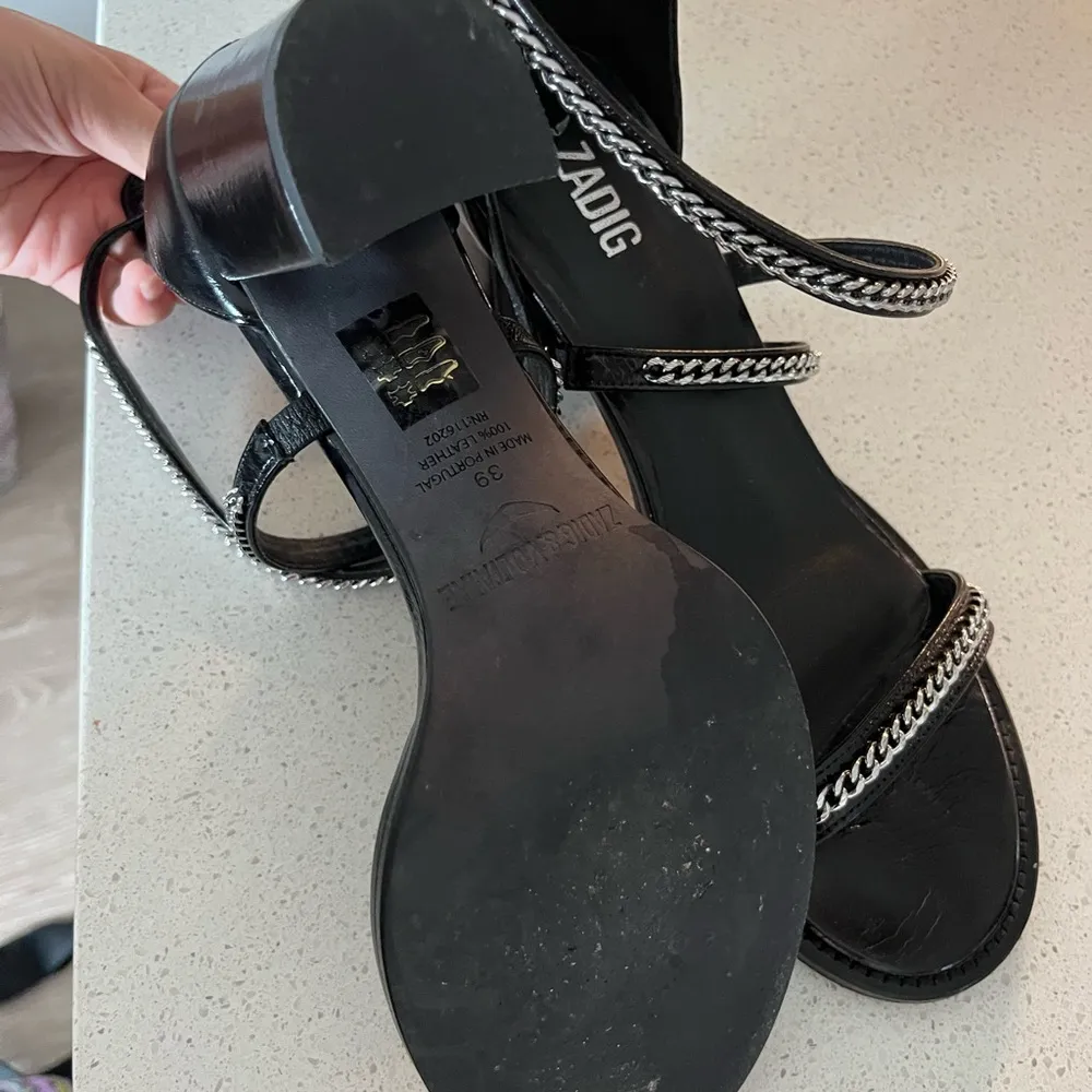 Zadig and Voltaire May Vintage Patent + Chains size 39 - Image 5