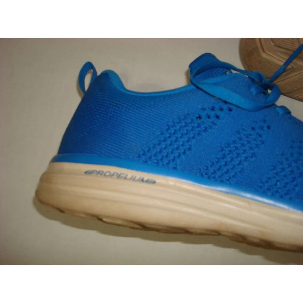 $180 Womens 11 APL Pre-loved Bright Blue Sneakers Shoes Techloom Pro EUC - Image 4
