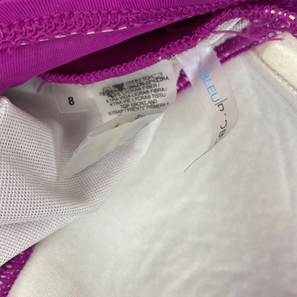 Bleu Rod Beattie Fuschsia Pink Halter 1 Piece Swim Bathing Suit 8 - Image 5