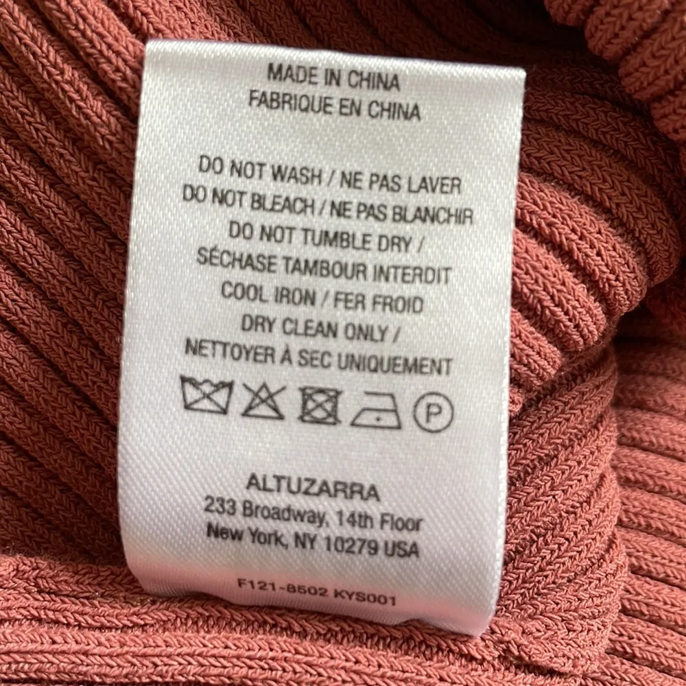 NWT $795 Altuzarra Turley beautiful ribbed skirt in hazelwood Pink - Image 15