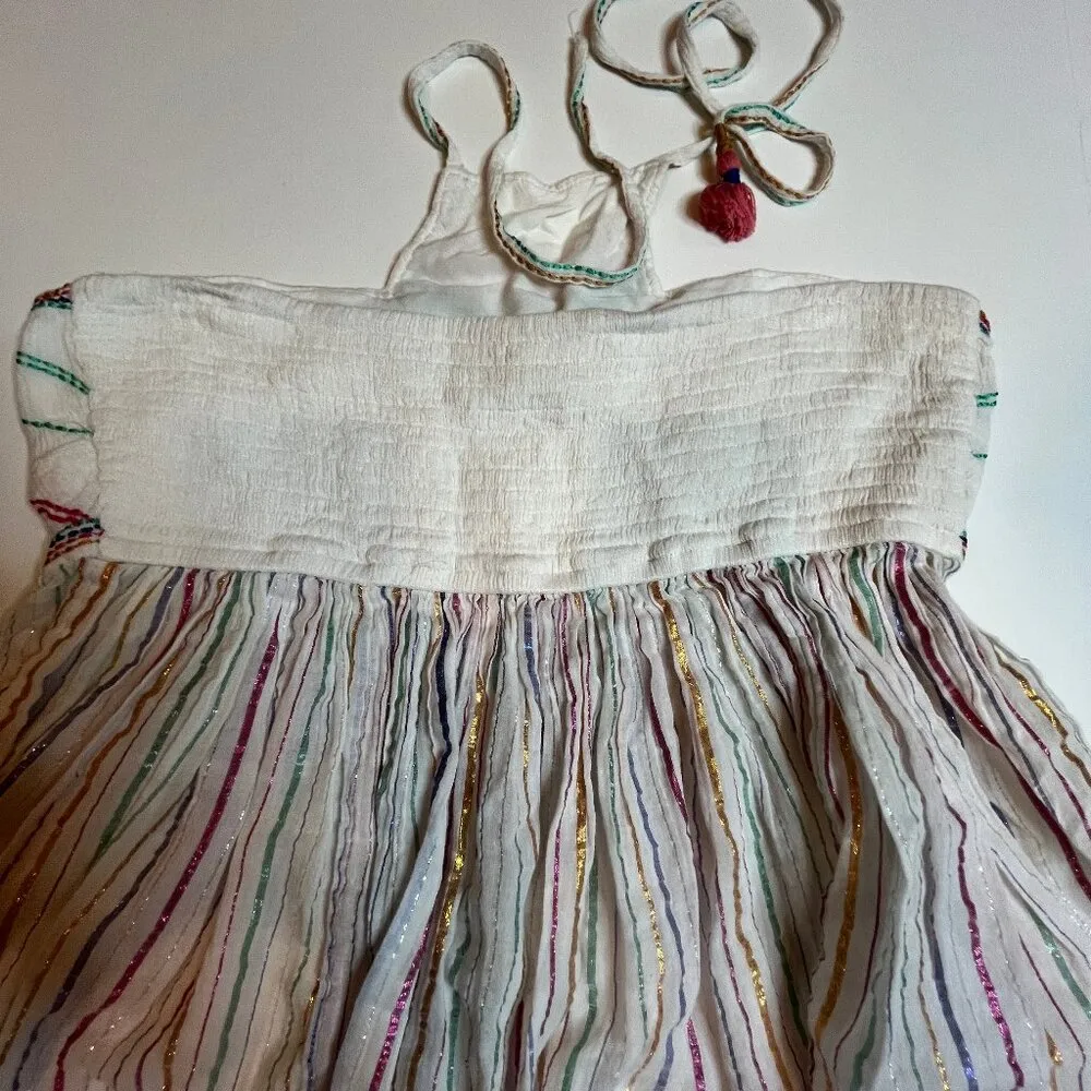 Anthropologie Embroidered Halter Top Boho Chic Festival Summer Blouse Size 6 - Image 12