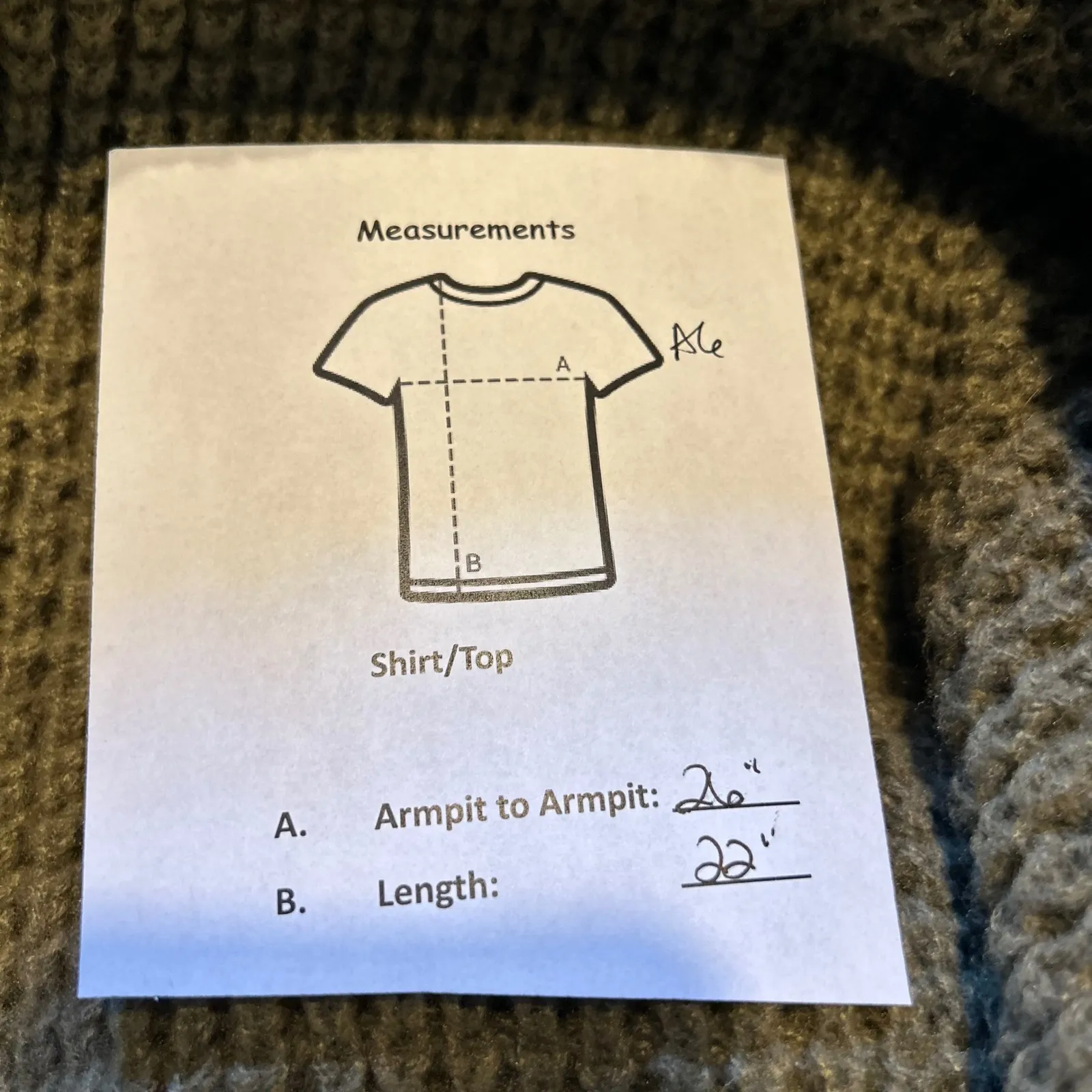 New In Waffle Knit Sweater Olive Green Neon Contrast Stitch Cropped Size Large Brown - Image 6