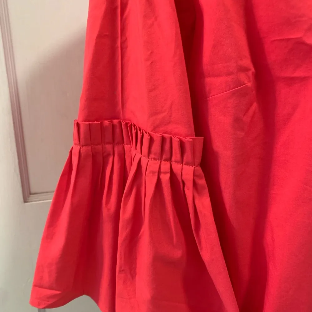 Marled united clothing | red ruffle sleeve top Size M - Image 4