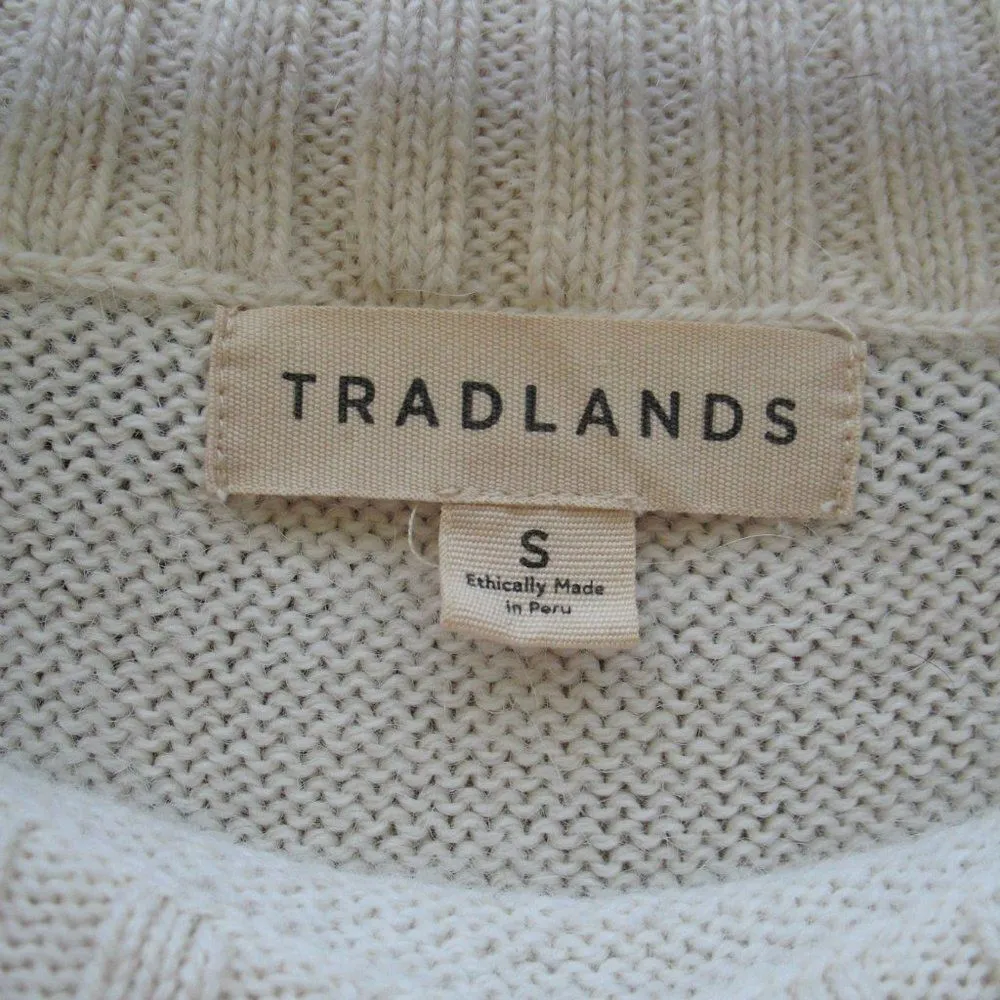 Tradlands Off White Alpaca Wool Blends Sweater - Image 8