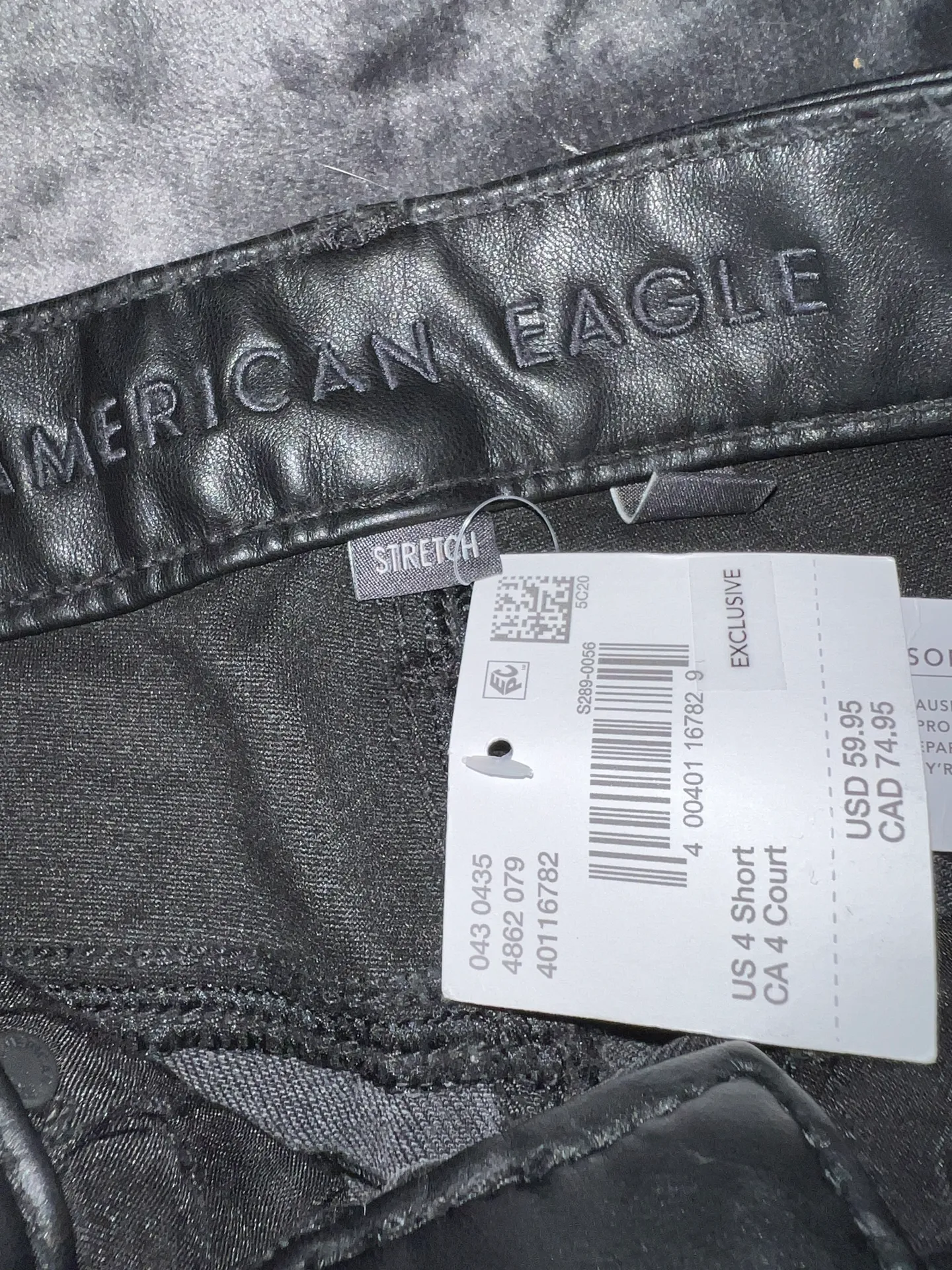 Vegan Leather Ankle Straight Jean in Fade to Black - Image 13