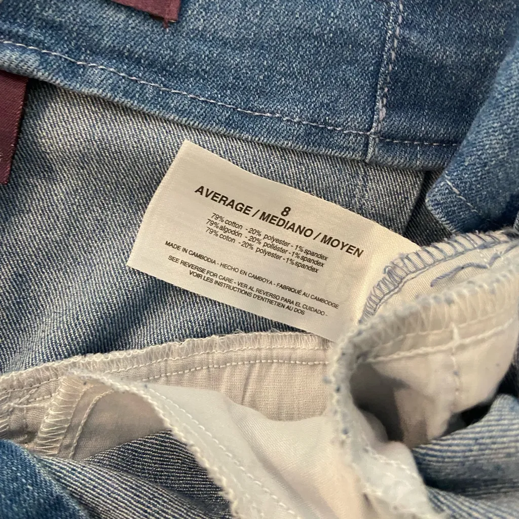 NWT Gloria Vanderbilt Size 8 Pleated Front Belted High Rise Denim Shorts - Image 7