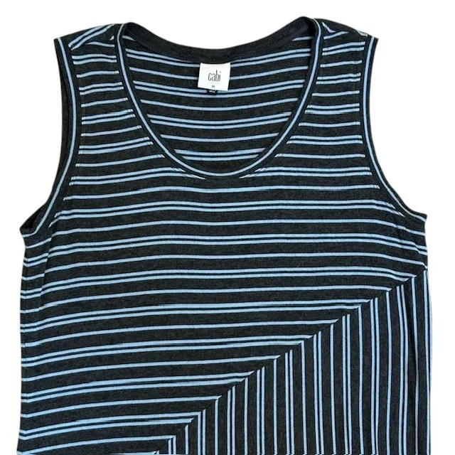 CAbi 5796 Striped Maxi Dress Sleeveless Casual Summer Tank Dress‎ Size Med - Image 7