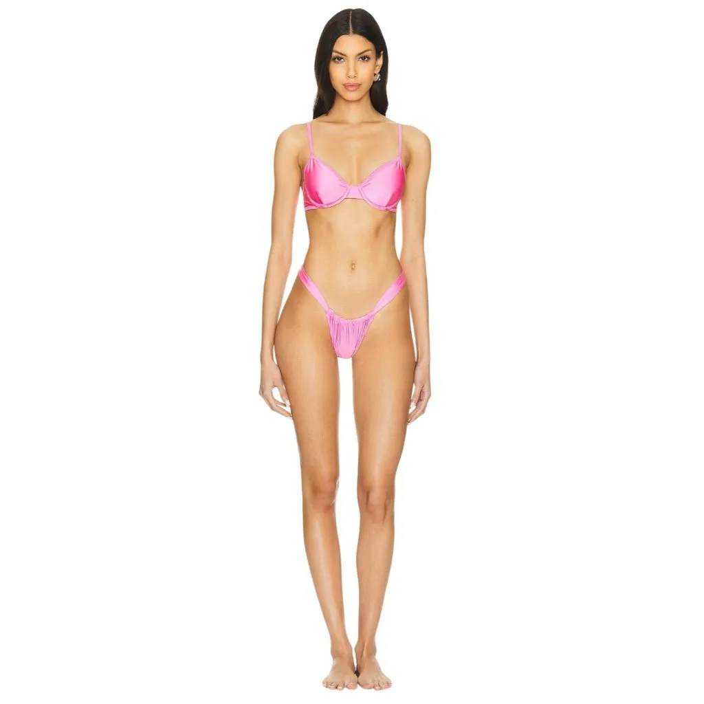 VDM Livi Reversible Bikini Bottoms in Coral X - Image 6