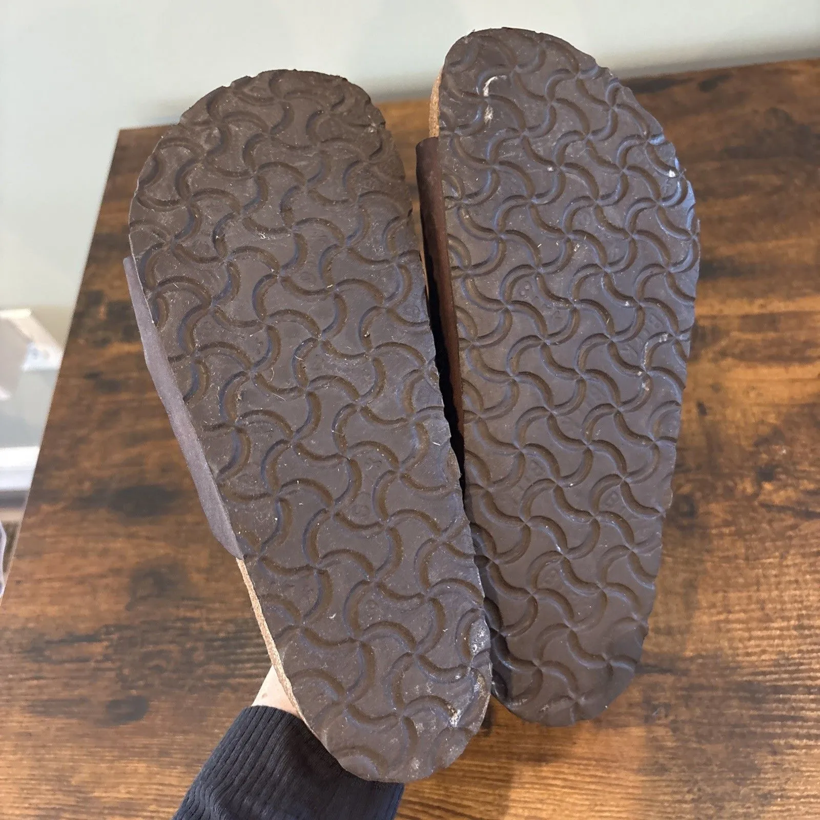 Birkenstock Granada Slide Sandal Women Size 38 US Size 7 Brown Oiled Leather - Image 4