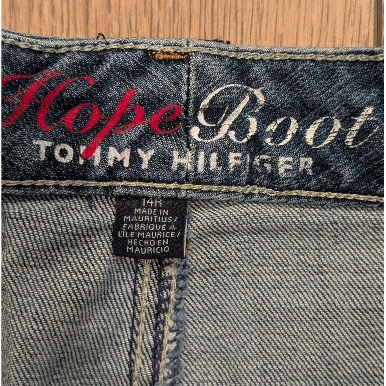 Tommy Hilfiger Plus 14 R Hope Boot Cut Leg Denim Jeans - Image 3
