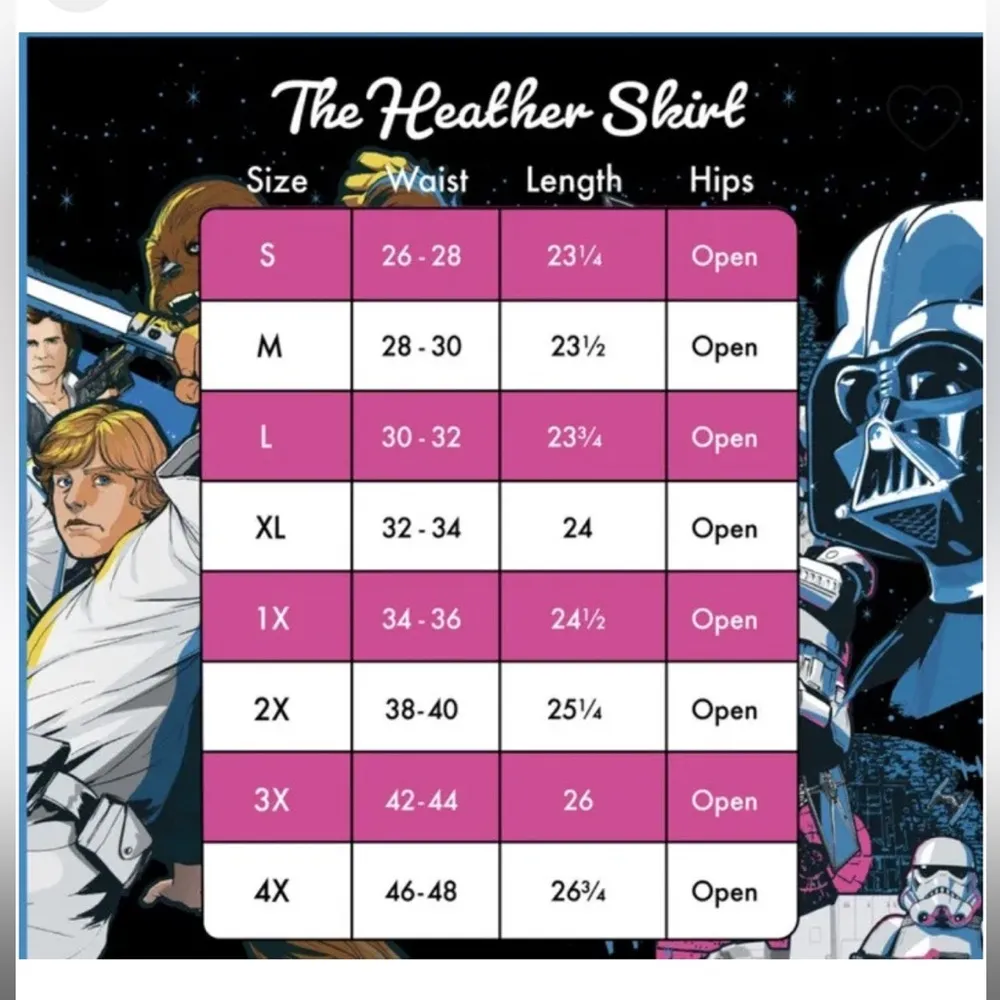 Stitch Shoppe Star Wars Light Side VS Dark Side Heather Skirt - Image 5