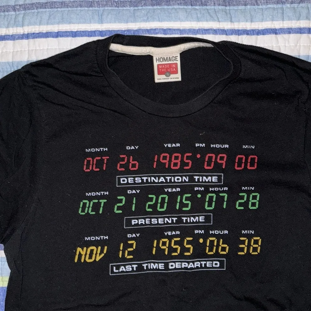 Homage Back to the Future tee Black - Image 2