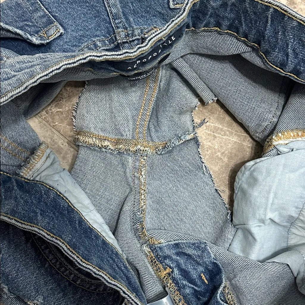 Vintage Low-Rise Jean Shorty Shorts 2.5” NEW Aeropostale Stretch Size 16 - Image 9