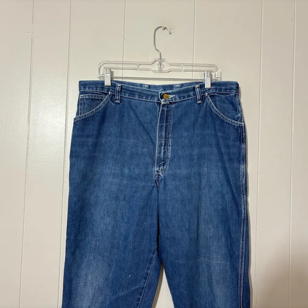 Vintage Wrangler Jeans Womens Juniors  Blue Pants Western Denim High Waist - Image 3