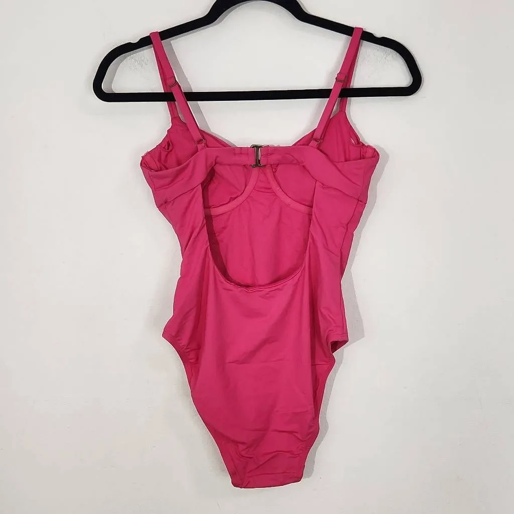 Andie Hot Pink One-Piece Swimsuit NWT Small Pink One Piece Swimwear - Image 4