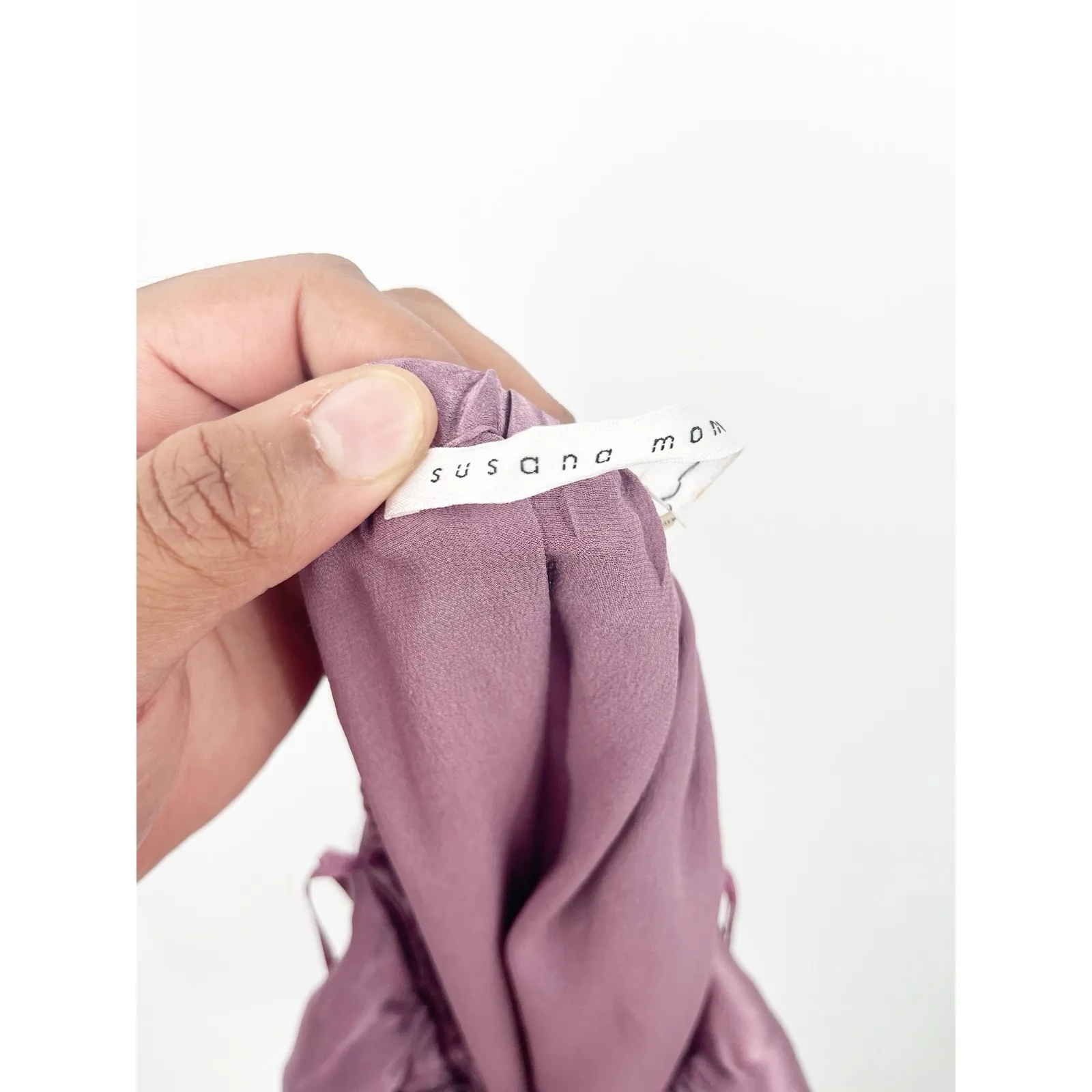 Susana Monaco Womens 100% Silk Y2K Plunge Halter Neck Mini Slip‎ Dress Size 2 - Image 6