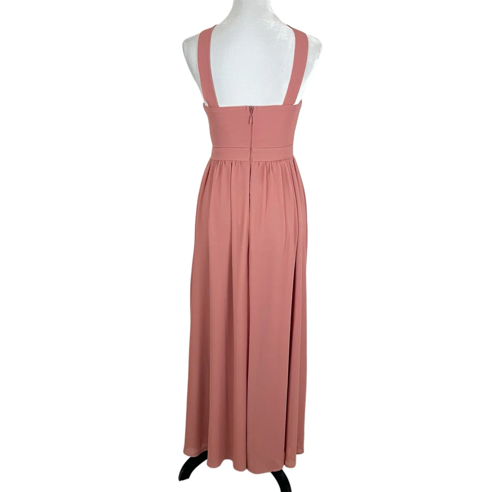 Lulus Air of Romance Rusty Rose Maxi Dress Pink/Coral Size Small - Image 3