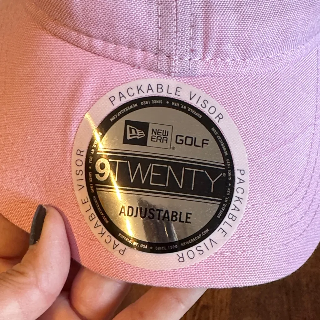 NWT New Era Pink Linen Golf Hat Packable! - Image 2