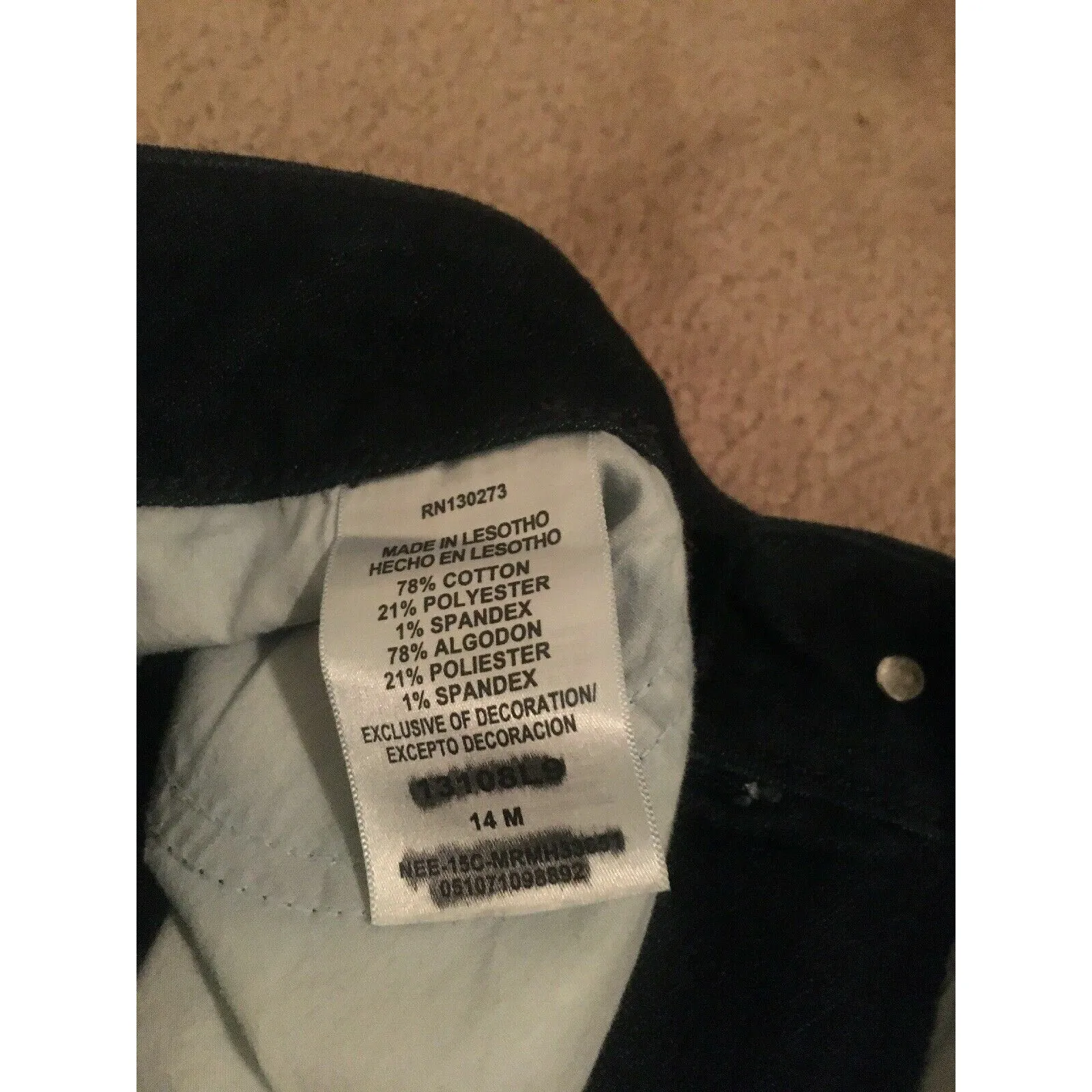 Riders Lee Women's Capri Jeans Blue Size 14 - Image 9