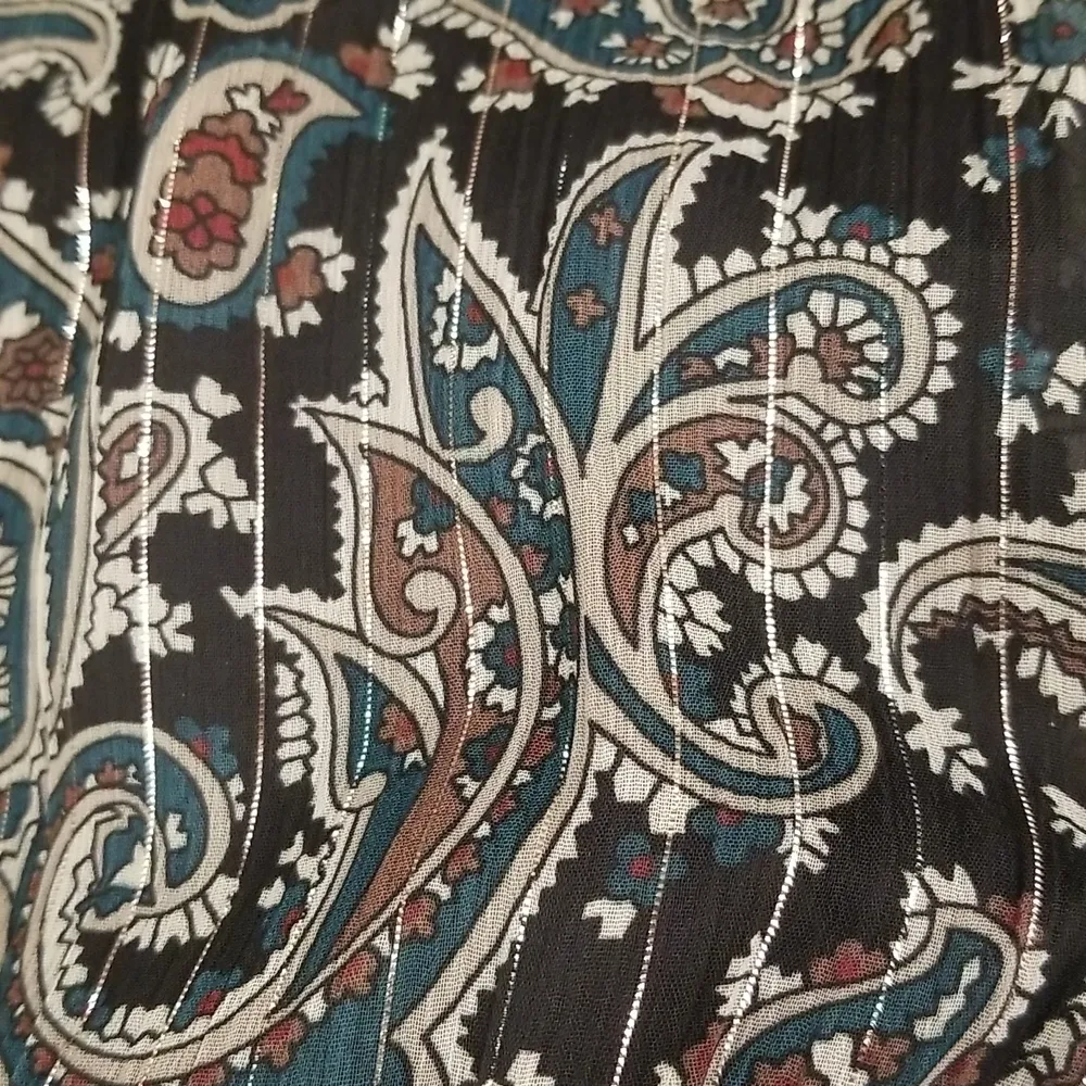 💕JOIE💕 Manning Long Sleeve Dress ~ Caviar Black Paisley Print Small S NWT - Image 14