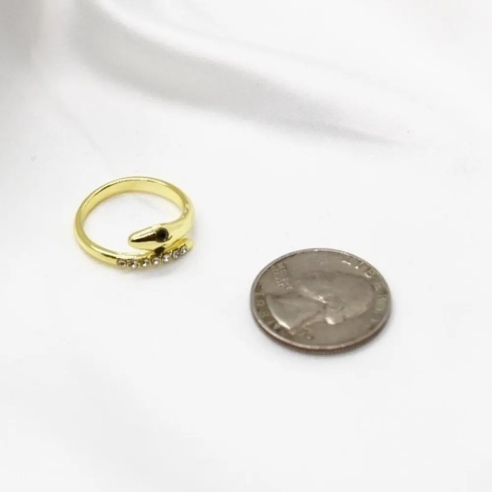 Snake Wrap Ring Gold - Image 3