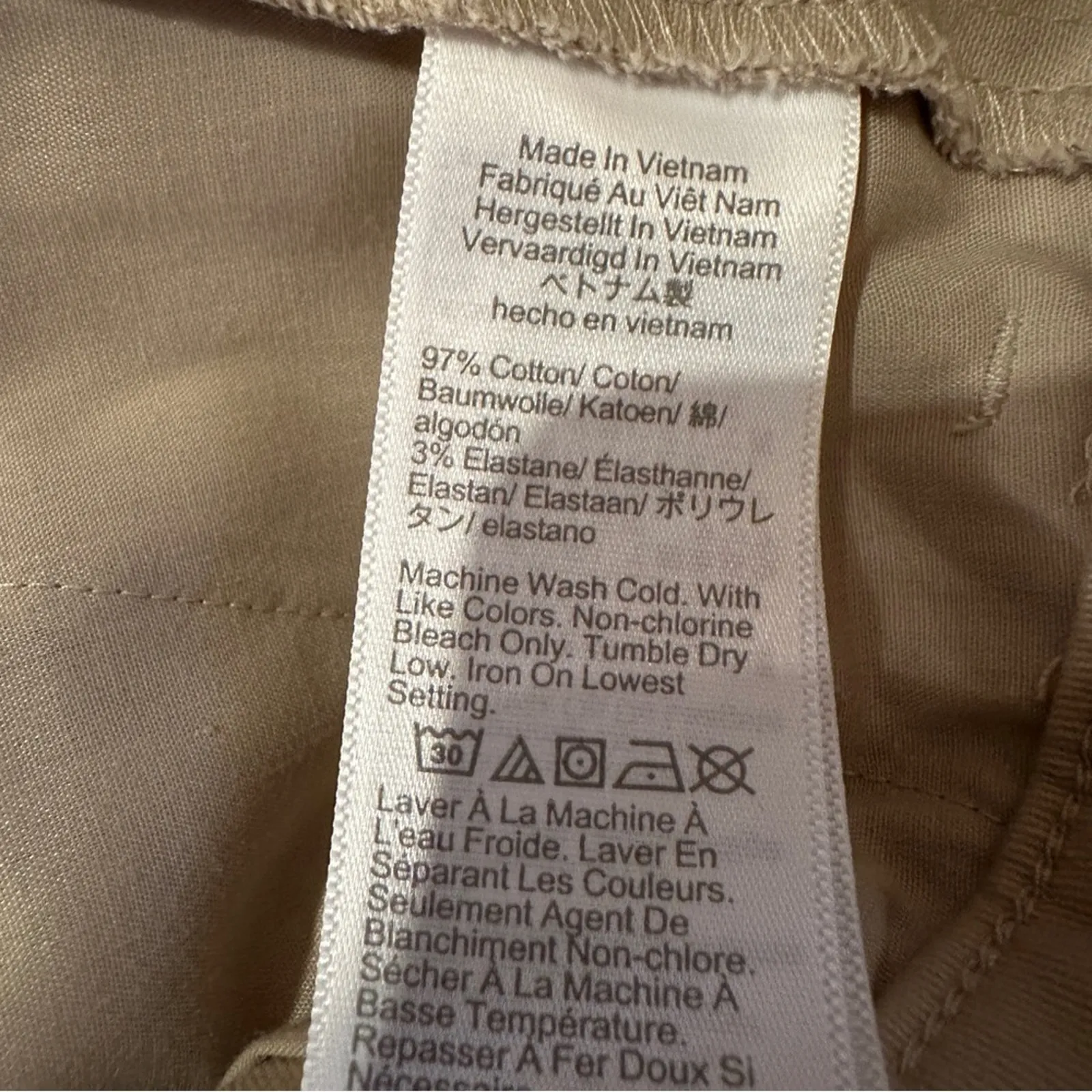 J. Crew Factory‎ Chino Khaki Tan Pencil Skirt Sz 10 NEW - Image 5