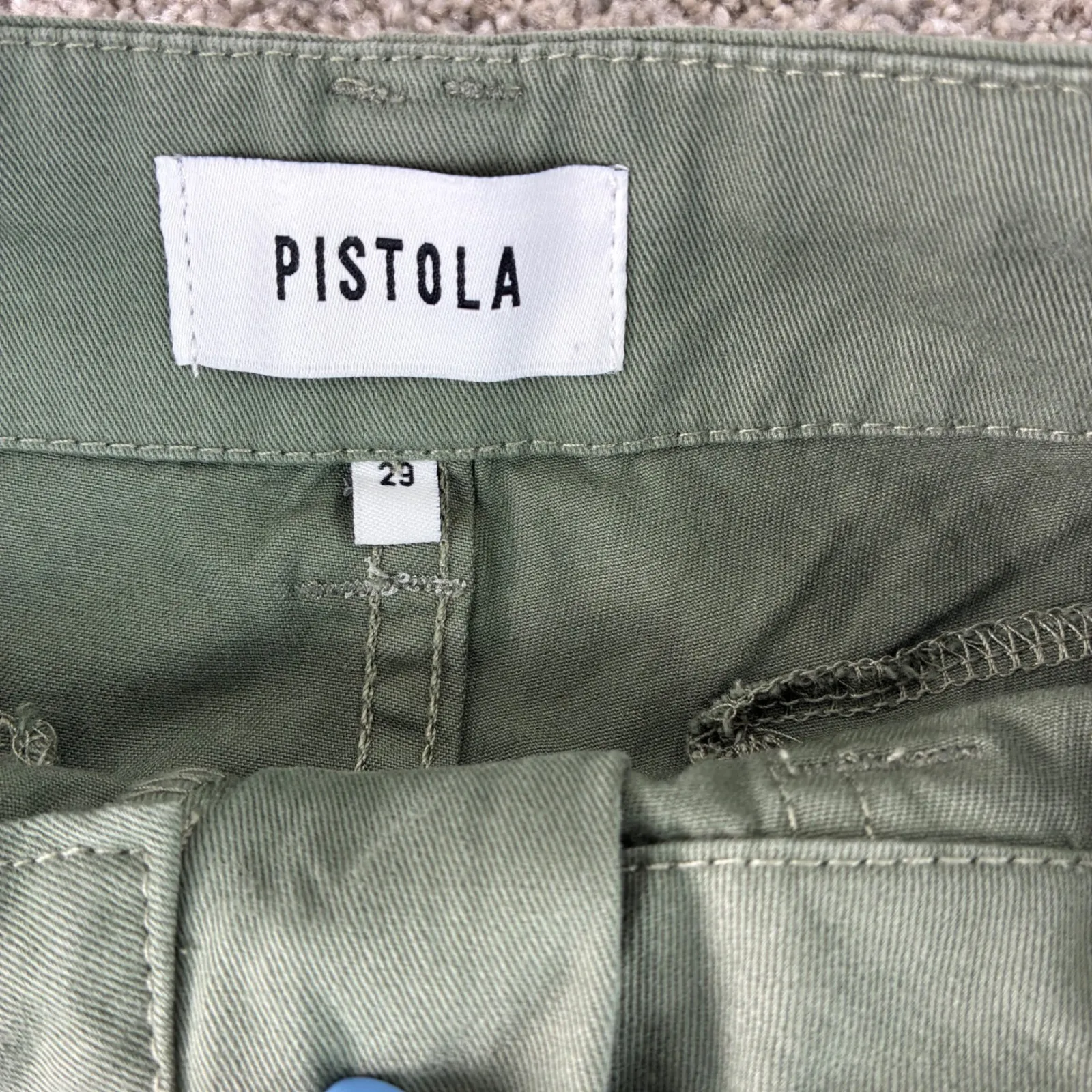 Pistola Ashton Straight leg Utility Pant-Womens Size 29 Olive Green 100%‎ Cotton - Image 2