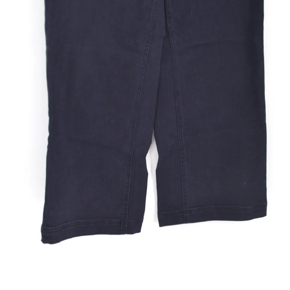 Everlane The Utility Wide Leg Crop Pants High Rise in Navy Blue Women's 0 - Image 4
