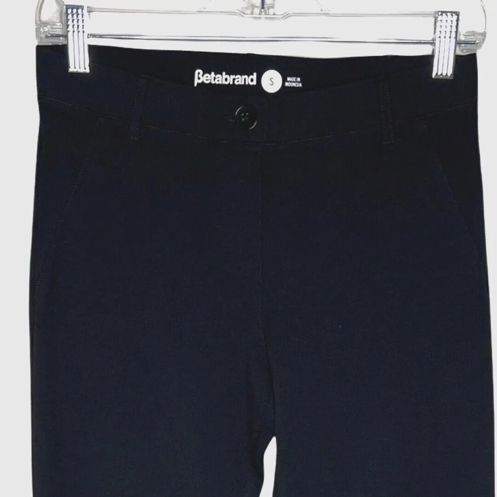 Betabrand Pants Women Small Black Classic Straight Leg Ponte Knit Work Yoga Pant - Image 3