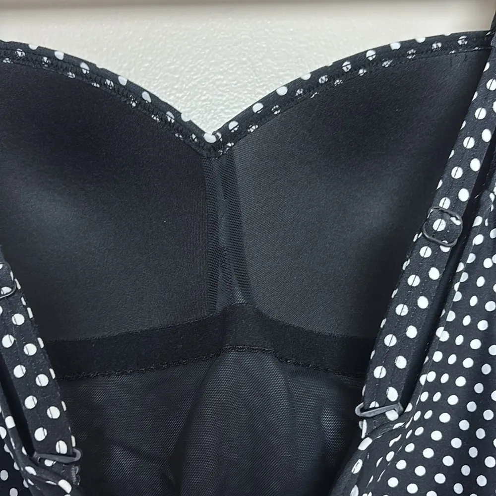 Niptuck Multi Fit Cup One Piece Swimsuit Black White Polka Dot Size 8 - Image 8
