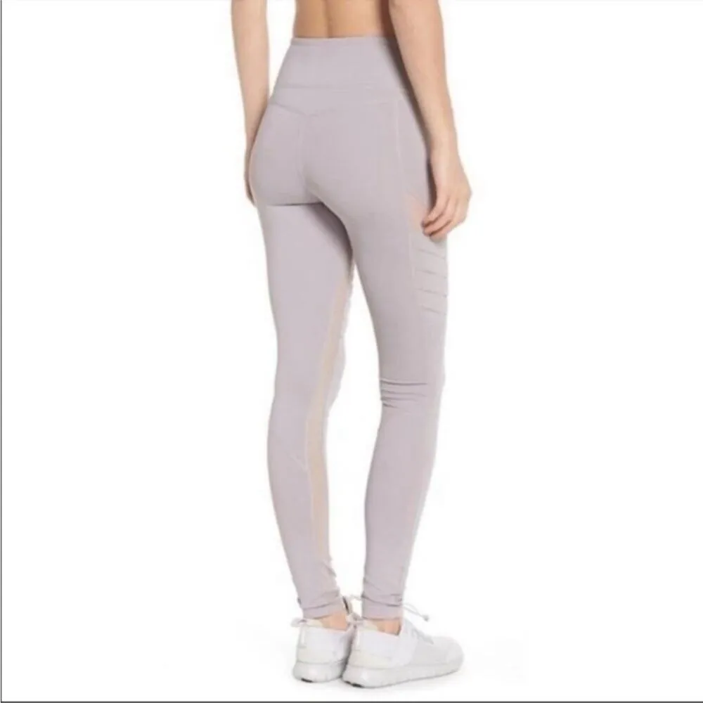 Zella Moto High Waist Leggings Grey Bird XL NWT - Image 6