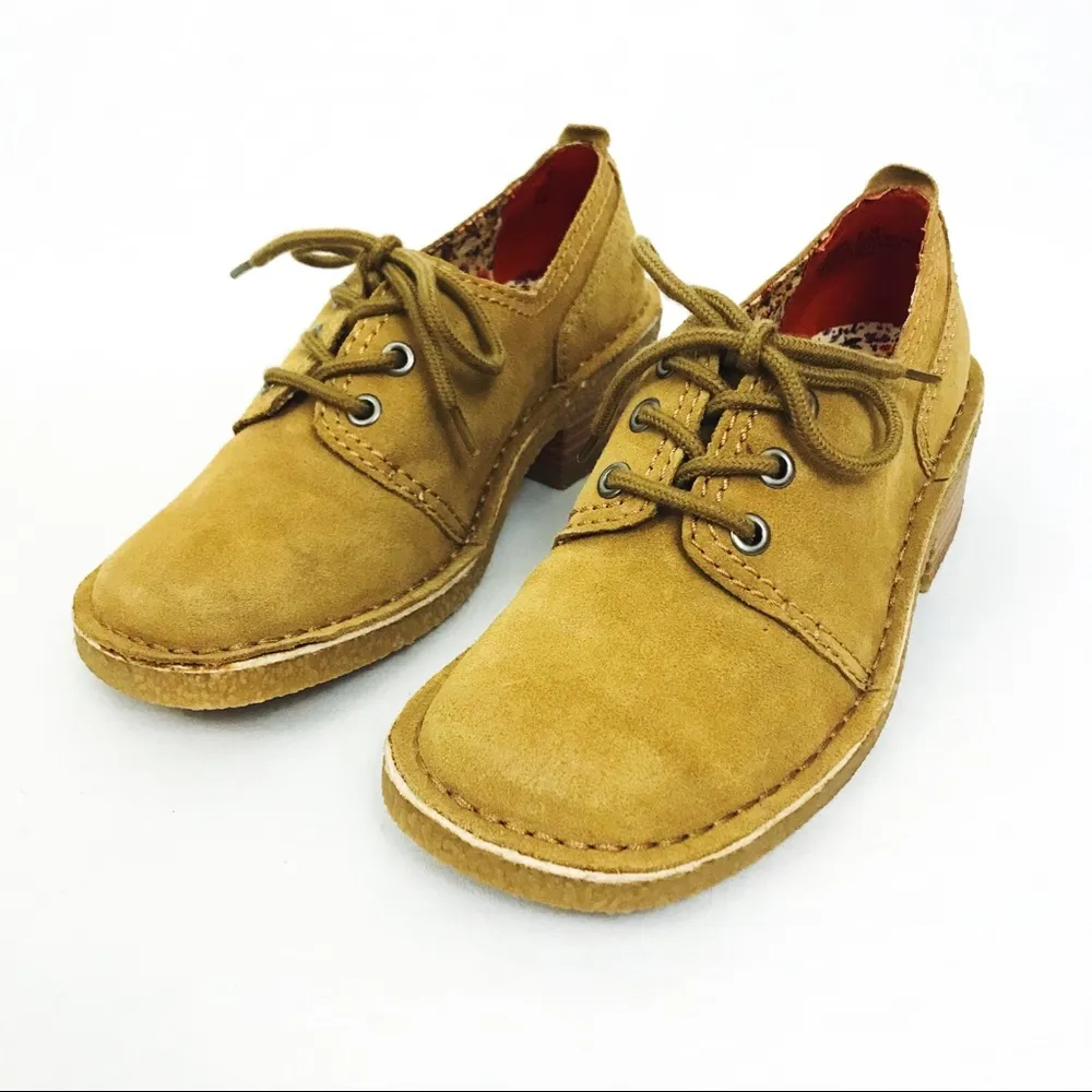 Y2K Suede Square-Toe Derby Shoes | Size 8 - Image 4
