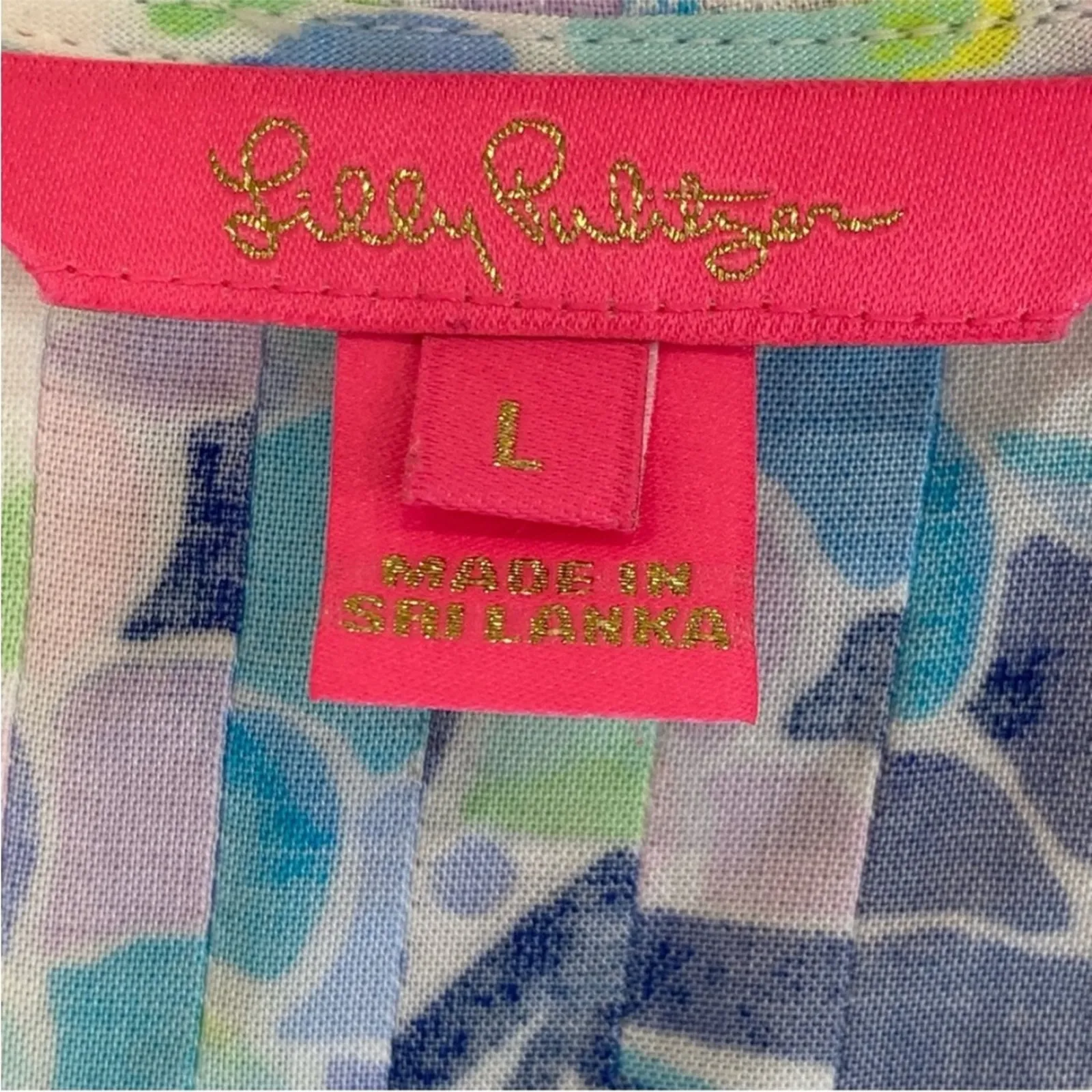 Lilly Pulitzer Large Dress Hollie Tunic Resort Cruise Beach Coastal Vacation 70s - Image 6