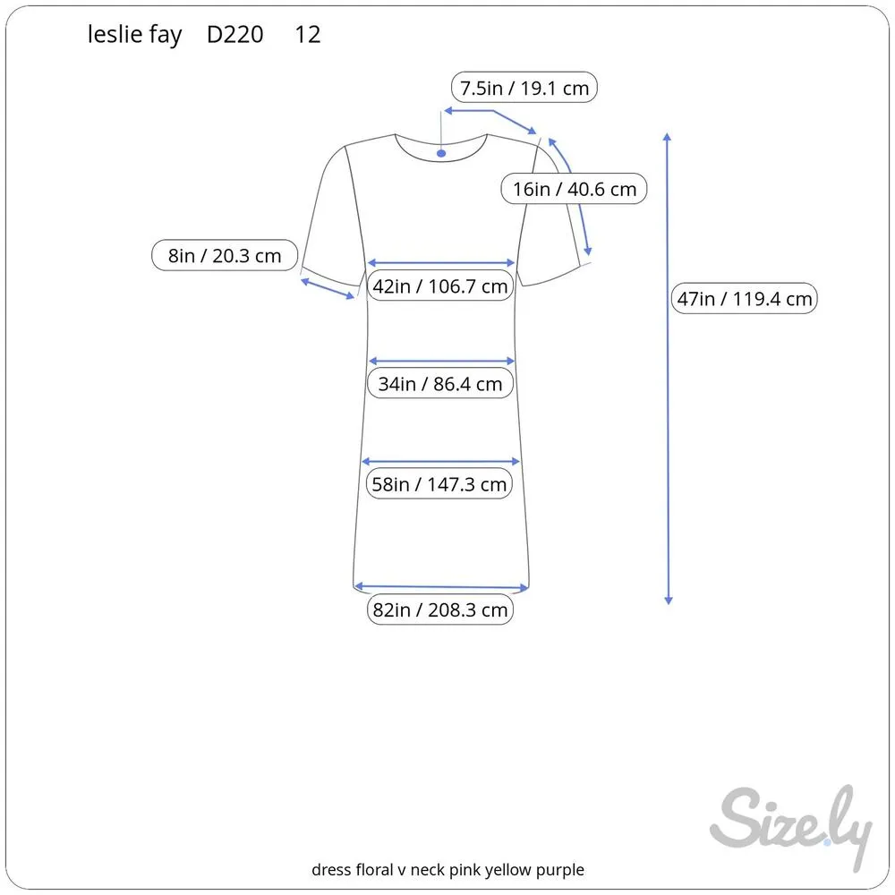 dress floral rose v neck pink yellow purple Size 12 - Image 2