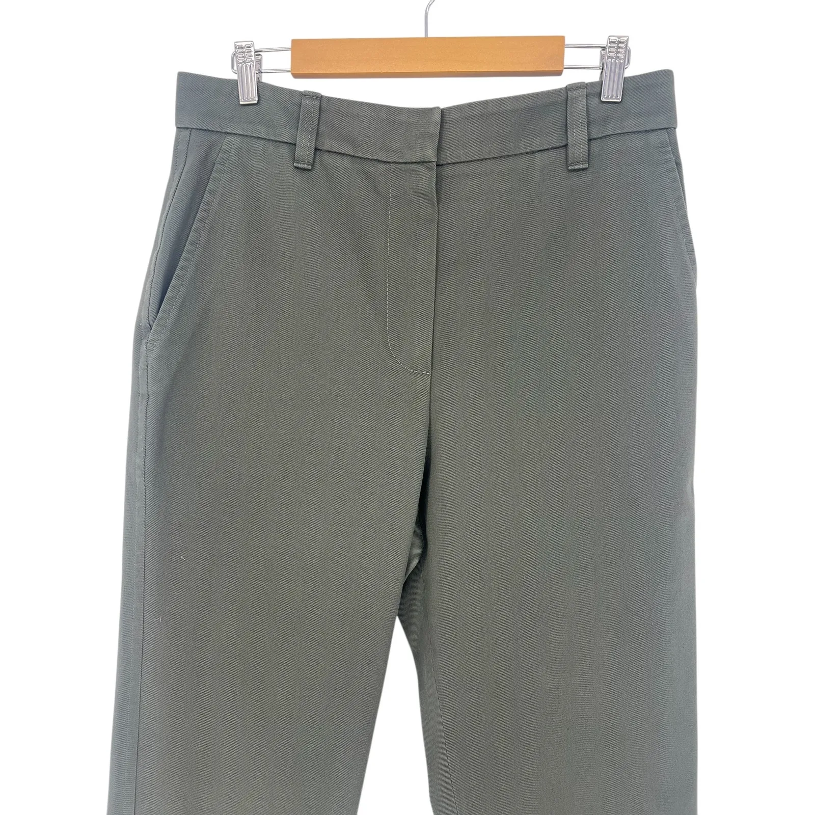Brunello Cucinelli Green Chino Cotton Pants - Image 3