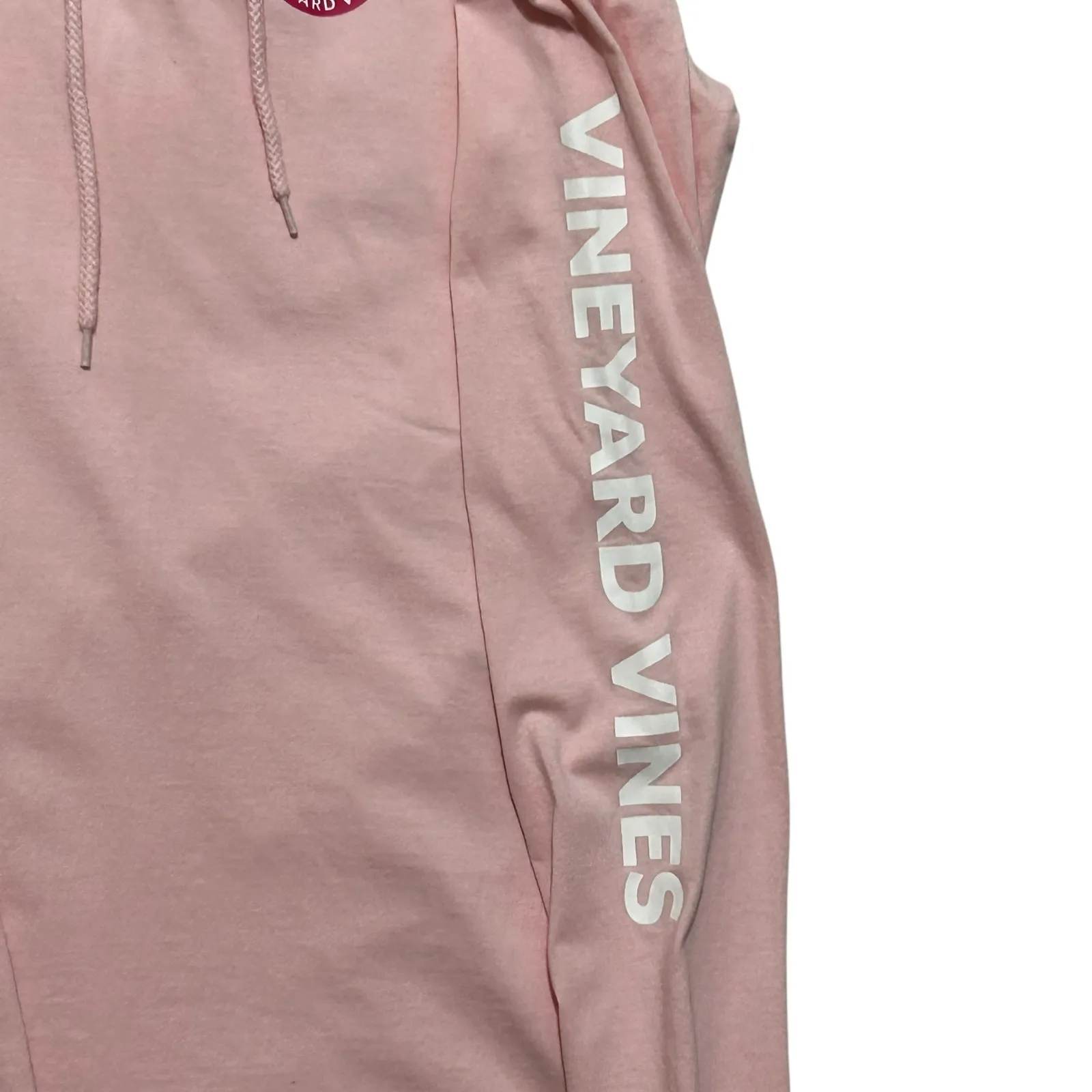 Vineyard Vines Whale Hoodie Tee Top XS‎ Pink Logo Graphic Preppy Beachy Travel - Image 5