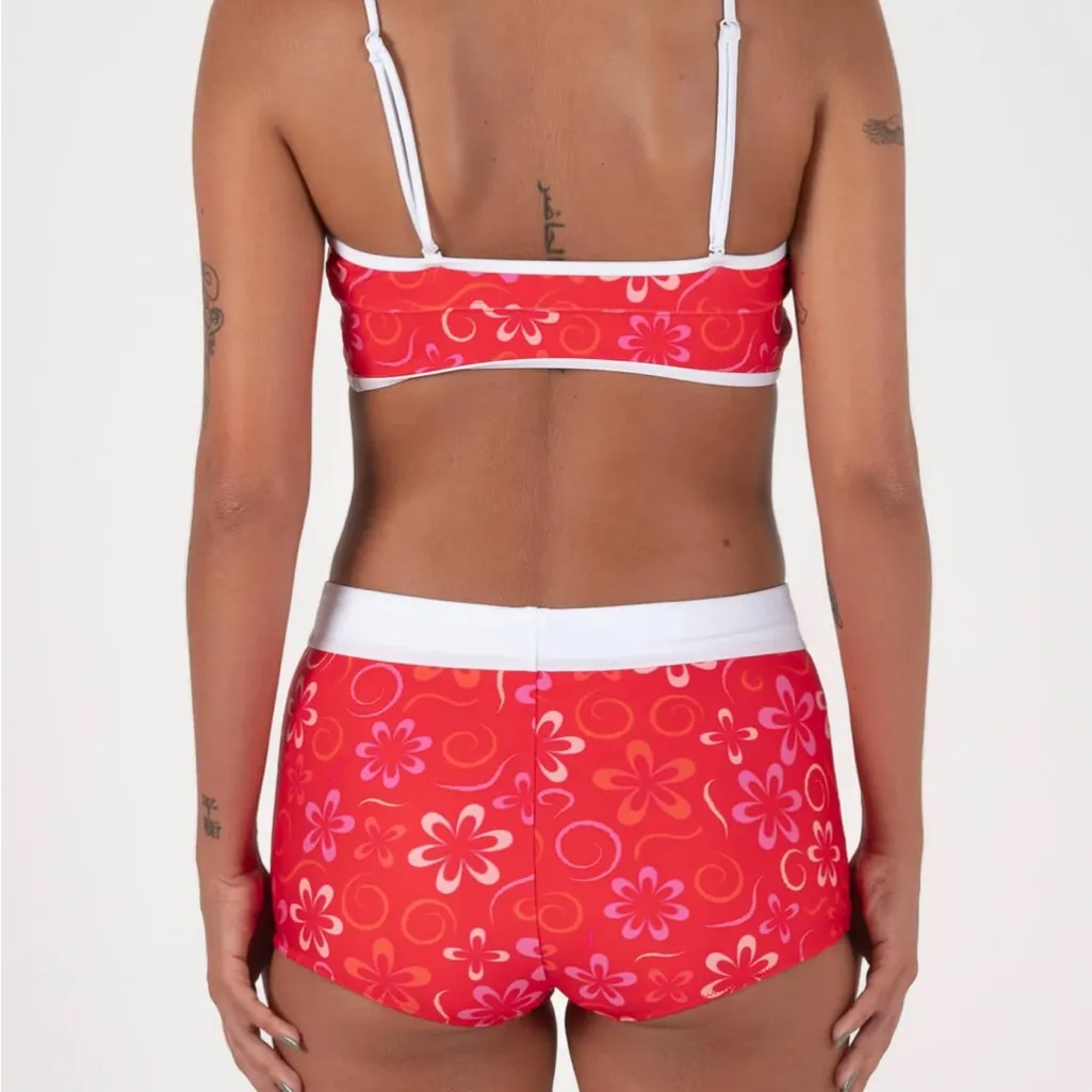 Inner relm gimme shorts and top Rosey size small surf swim NWT Red - Image 8