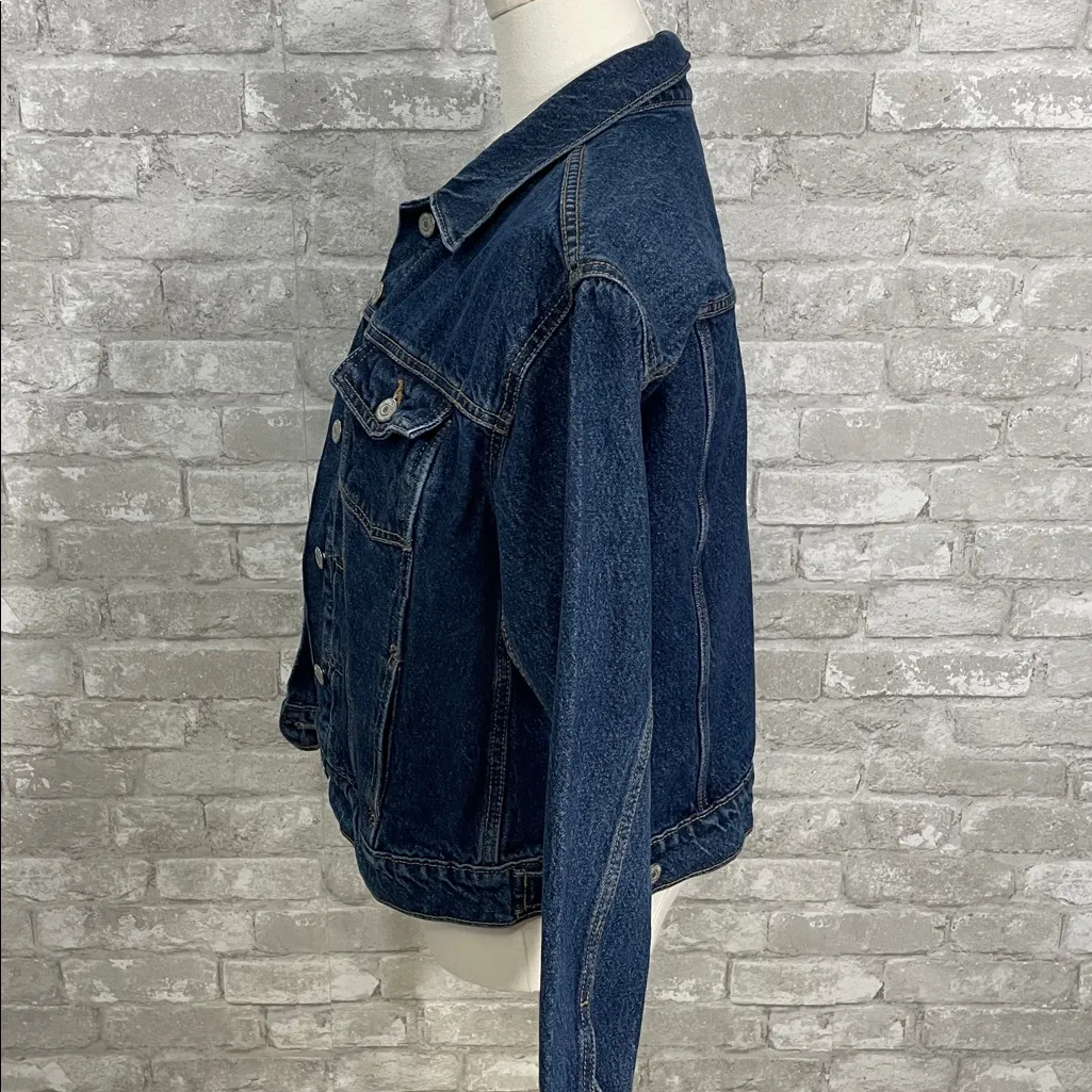 Old Navy Dark Wash Classic Denim Jacket - Image 2