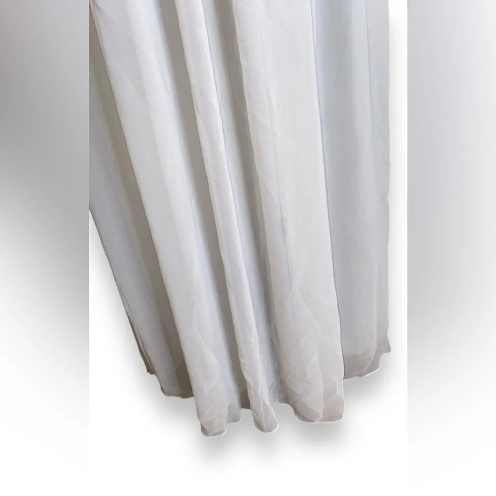 Lulus So Far Gown Lacey grey Maxi dress - Image 2