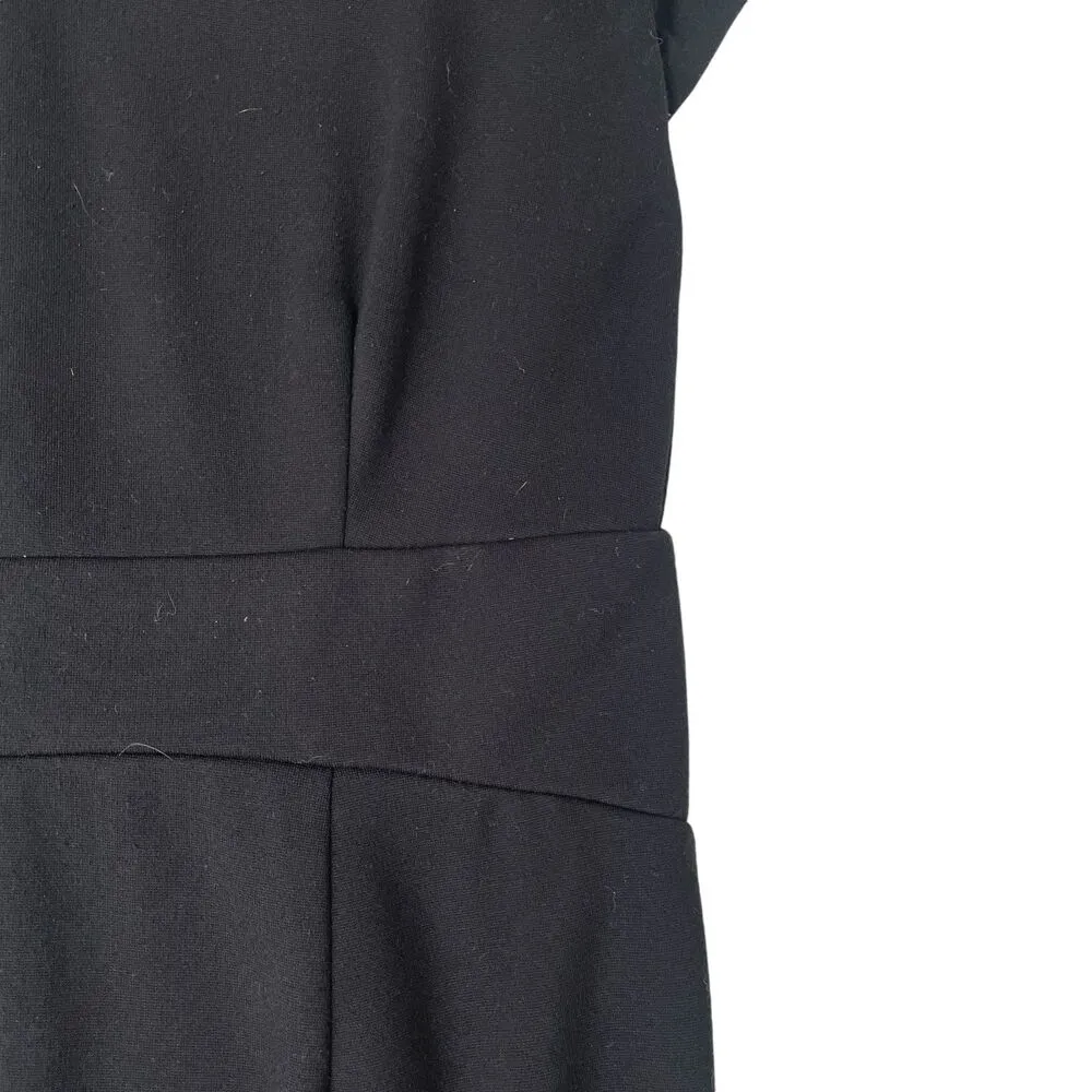 Women's Adrienne Vittadini Square Neck Cap Sleeve Knee-Length Black Dress Sz. 12 - Image 4