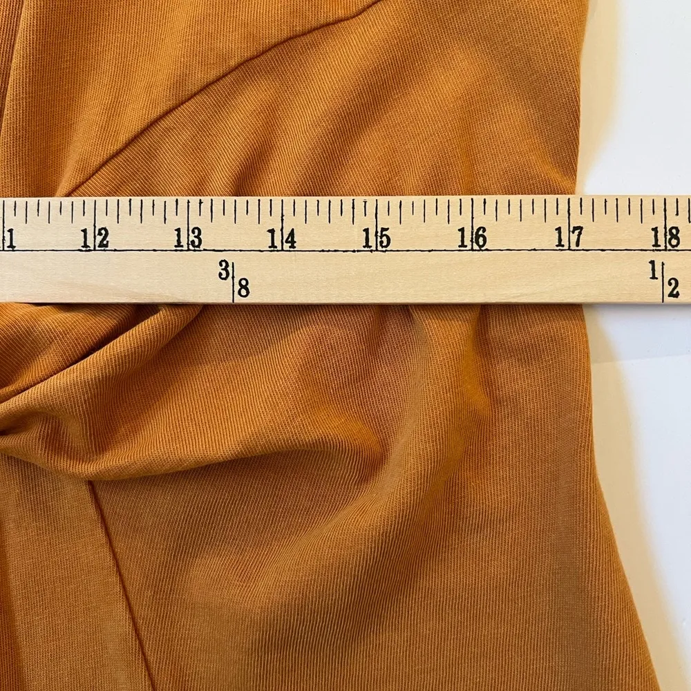 L*SPACE Amber Seaview Twist Mini Dress Sleeveless Coverup Cotton Yellow Gold XL - Image 10